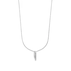 Collar de Plata de Ley 925 y Circonita Brillante acabado en rodio - Uthera