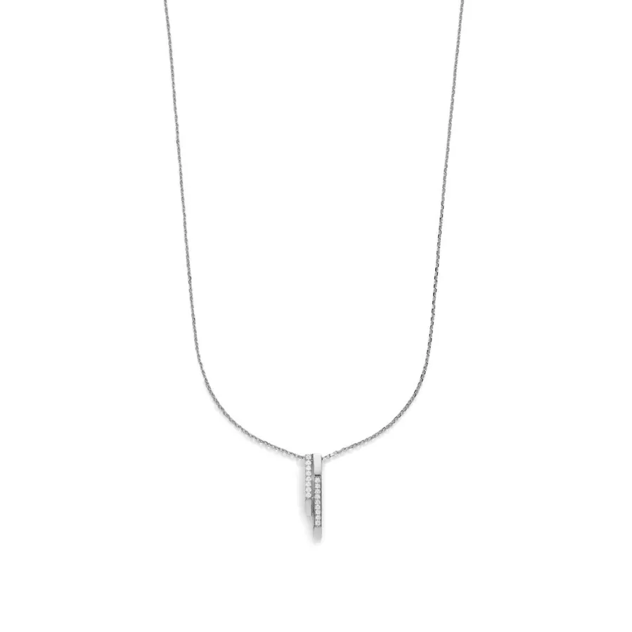Collar de Plata de Ley 925 y Circonita Brillante acabado en rodio - Uthera