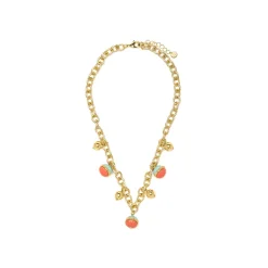 Collar Derko de Resina Multicolor acabado oro amarillo de 18k
