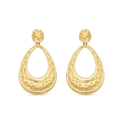 Pendientes acabado en oro amarillo 18k - Mayso