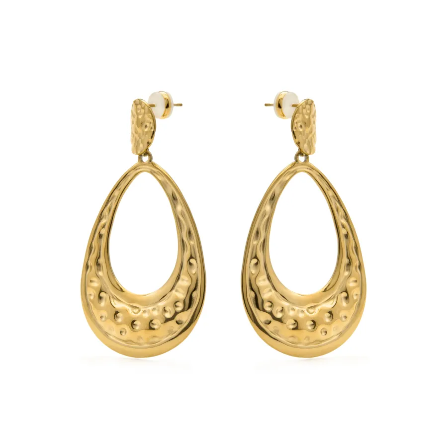 Pendientes acabado en oro amarillo 18k - Mayso