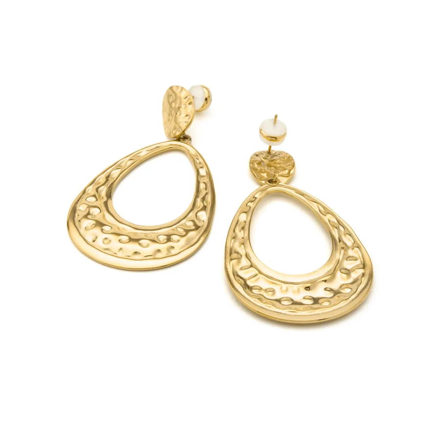 Pendientes acabado en oro amarillo 18k - Mayso