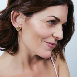 Pendientes acabado en oro amarillo de 18k - Oga