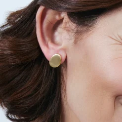 Pendientes acabado en oro amarillo de 18k - Oga