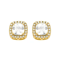 Pendientes acabado en oro amarillo 18k - Lorbas