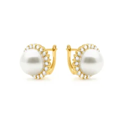 Pendientes acabado en oro amarillo 18k - Nyma