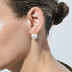 Pendientes acabado en oro amarillo 18k - Nyma