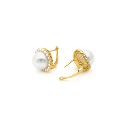 Pendientes acabado en oro amarillo 18k - Nyma
