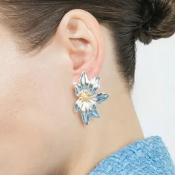 Pendientes acabado en oro amarillo 18k - Nescha