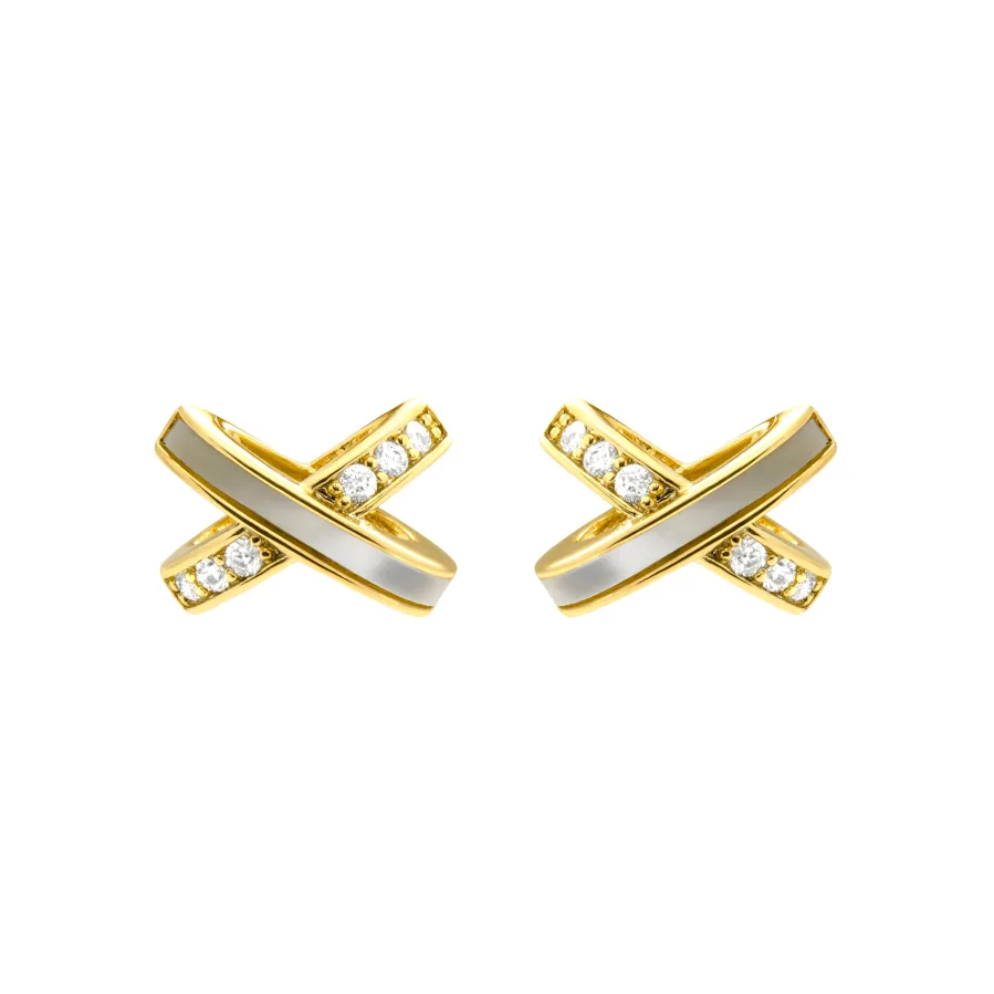 Pendientes acabado en oro amarillo 18k - Fimi