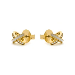 Pendientes acabado en oro amarillo 18k - Fimi