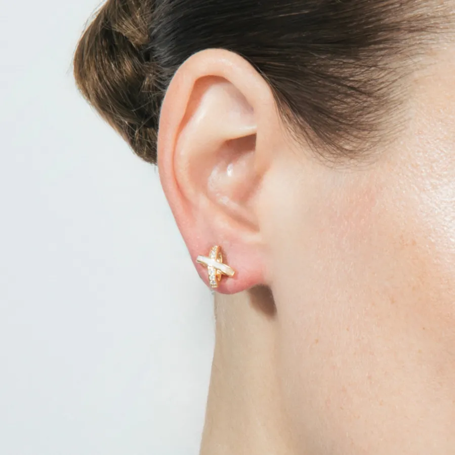 Pendientes acabado en oro amarillo 18k - Fimi
