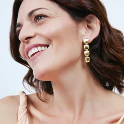 Pendientes acabado en oro amarillo de 18k - Edma