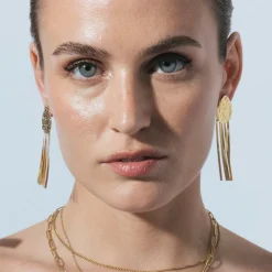 Pendientes acabado en oro amarillo 18k - Belol
