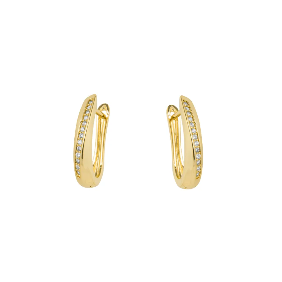 Pendientes acabado en oro amarillo 18k - Katki