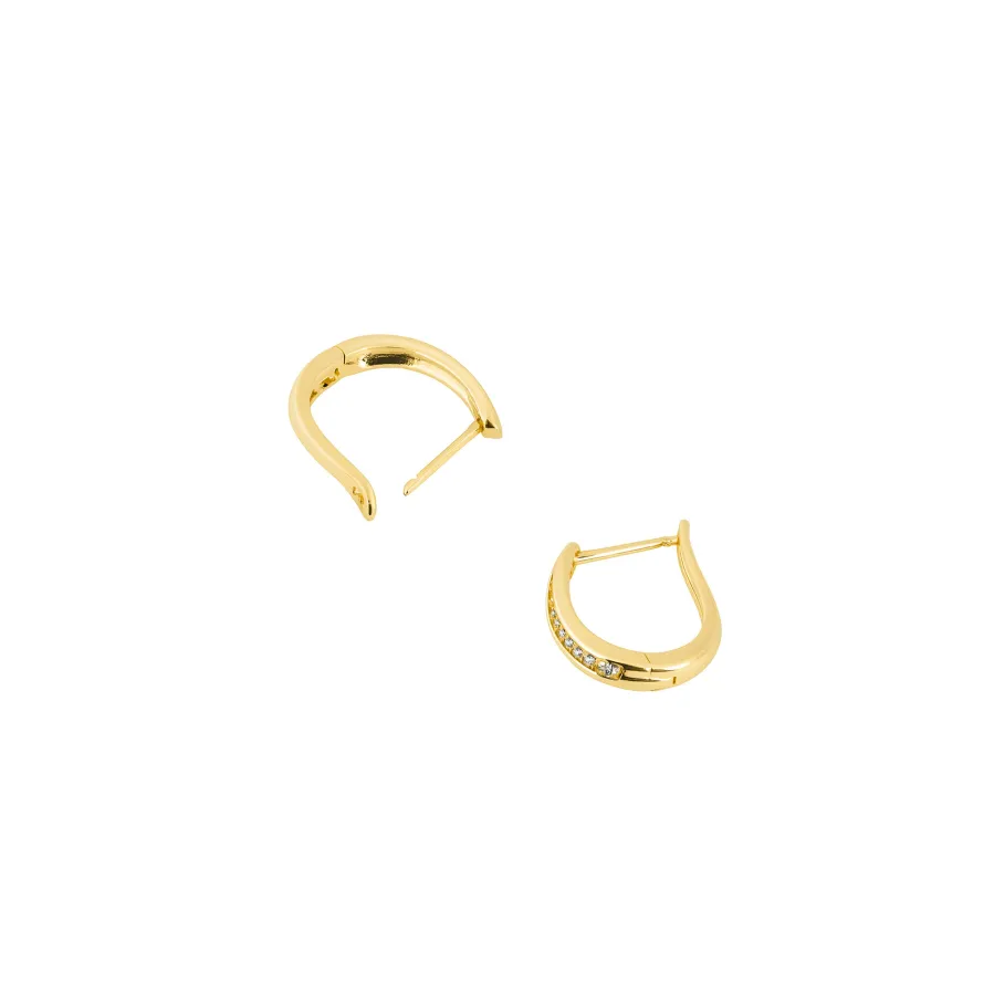 Pendientes acabado en oro amarillo 18k - Katki