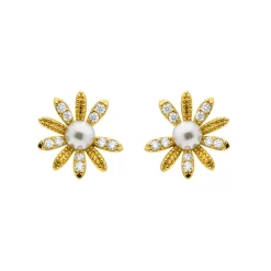 Pendientes acabado en oro amarillo 18k - Tynta