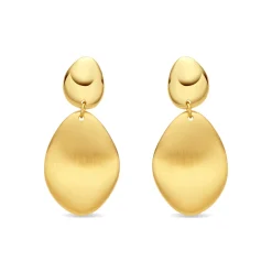 Pendientes acabado en oro amarillo de 18k - Biona