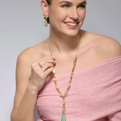 Pendientes acabado oro amarillo de 18k y Lacado Multicolor - Bolhy