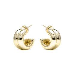 Pendientes acabado oro amarillo de 18k - Tudfu