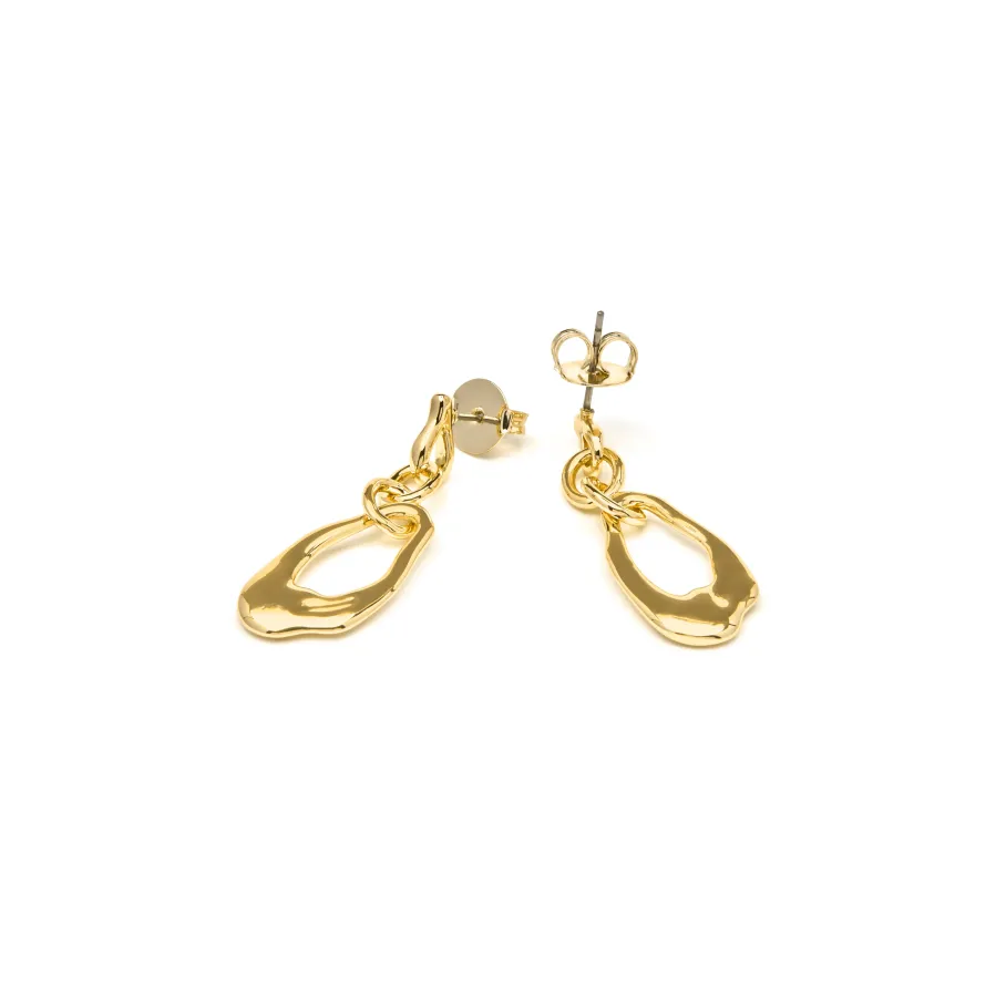 Pendientes acabado oro amarillo de 18k - Othoai