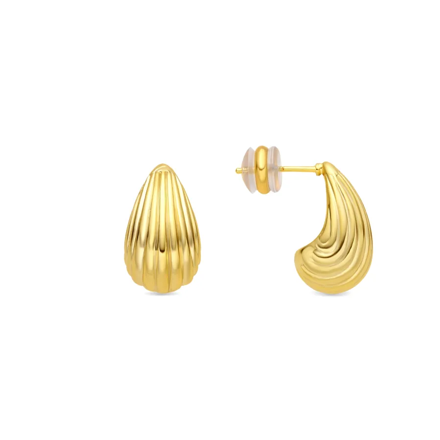 Pendientes acabado oro amarillo de 18k - Overin