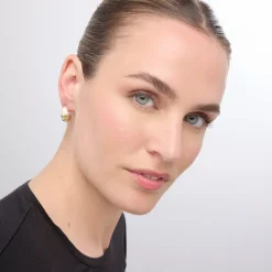 Pendientes acabado oro amarillo de 18k - Overin
