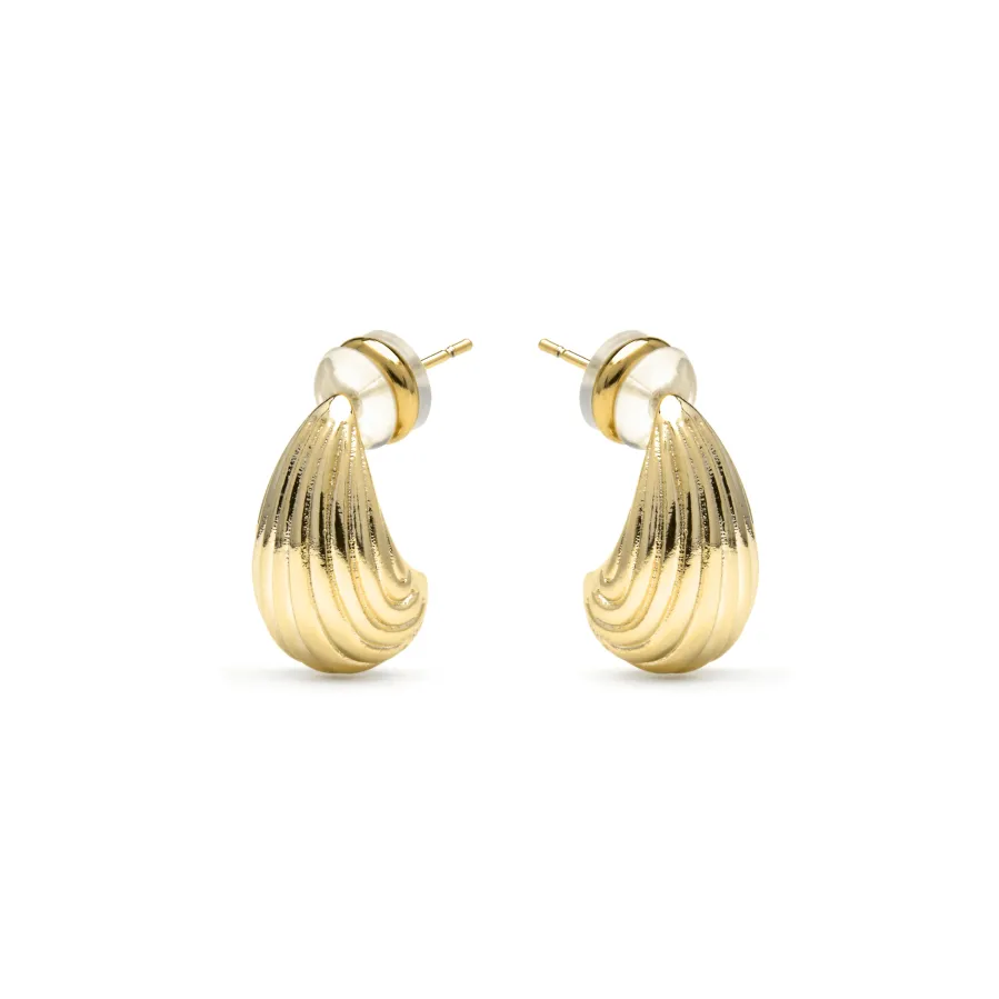 Pendientes acabado oro amarillo de 18k - Overin