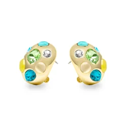 Pendientes acabado oro amarillo de 18k y Cristal Multicolor - Alik