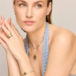 Pendientes acabado oro amarillo de 18k y Circonita Brillante - Krokor