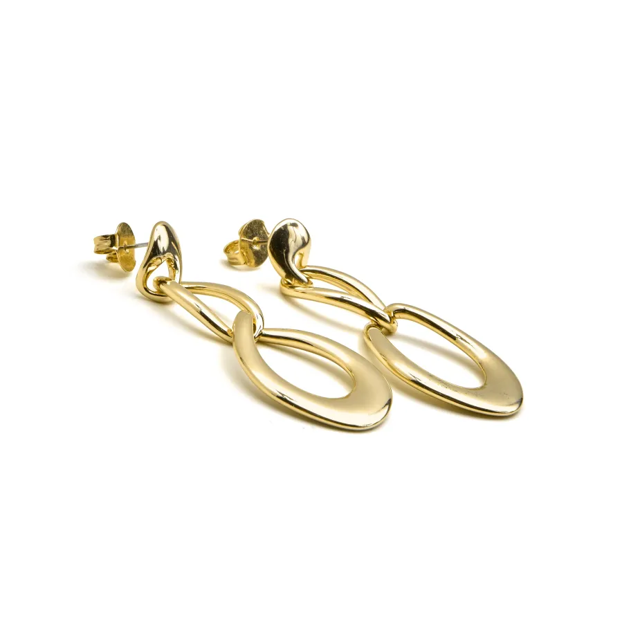 Pendientes acabado oro 18k - Saimil
