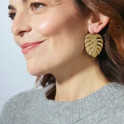 Pendientes acabado oro 18k - Mizay
