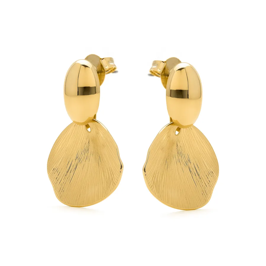 Pendientes acabado oro 18k - Ondex