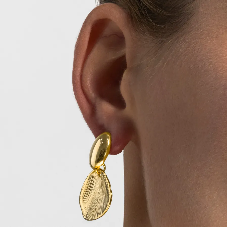 Pendientes acabado oro 18k - Ondex