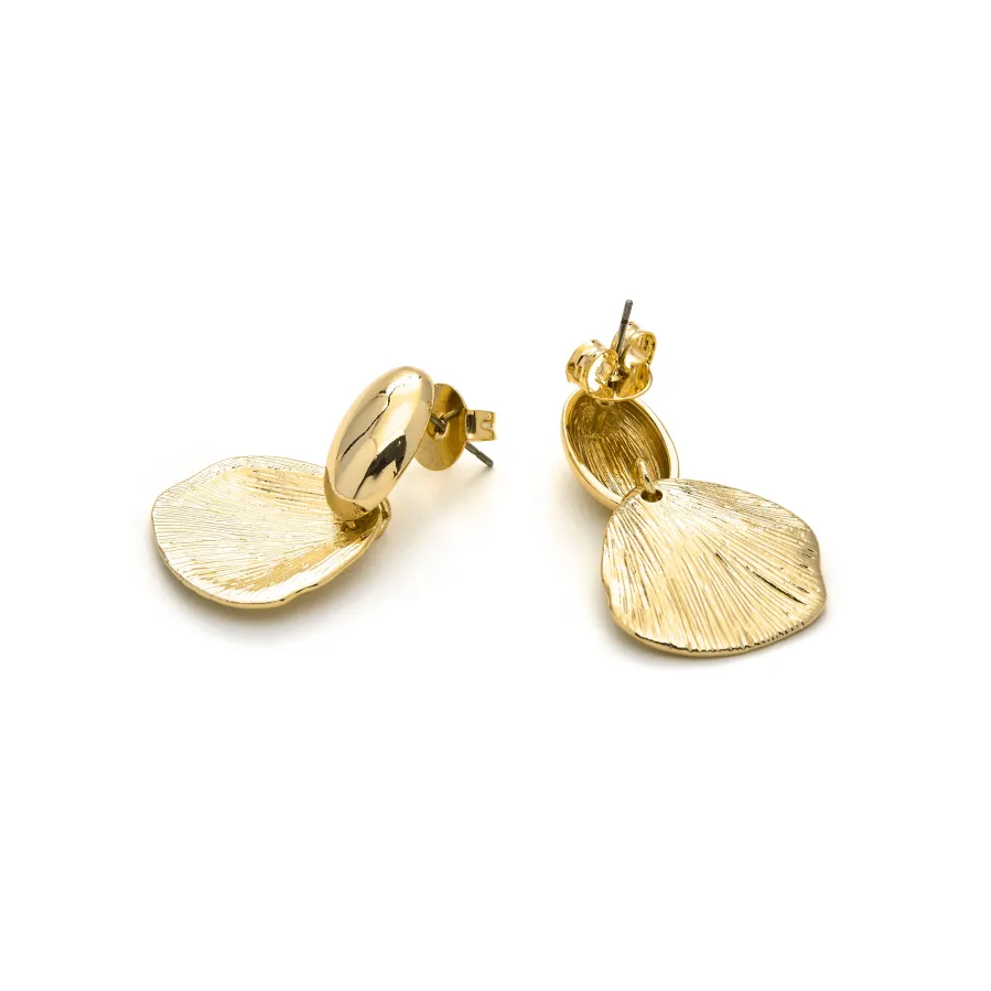 Pendientes acabado oro 18k - Ondex