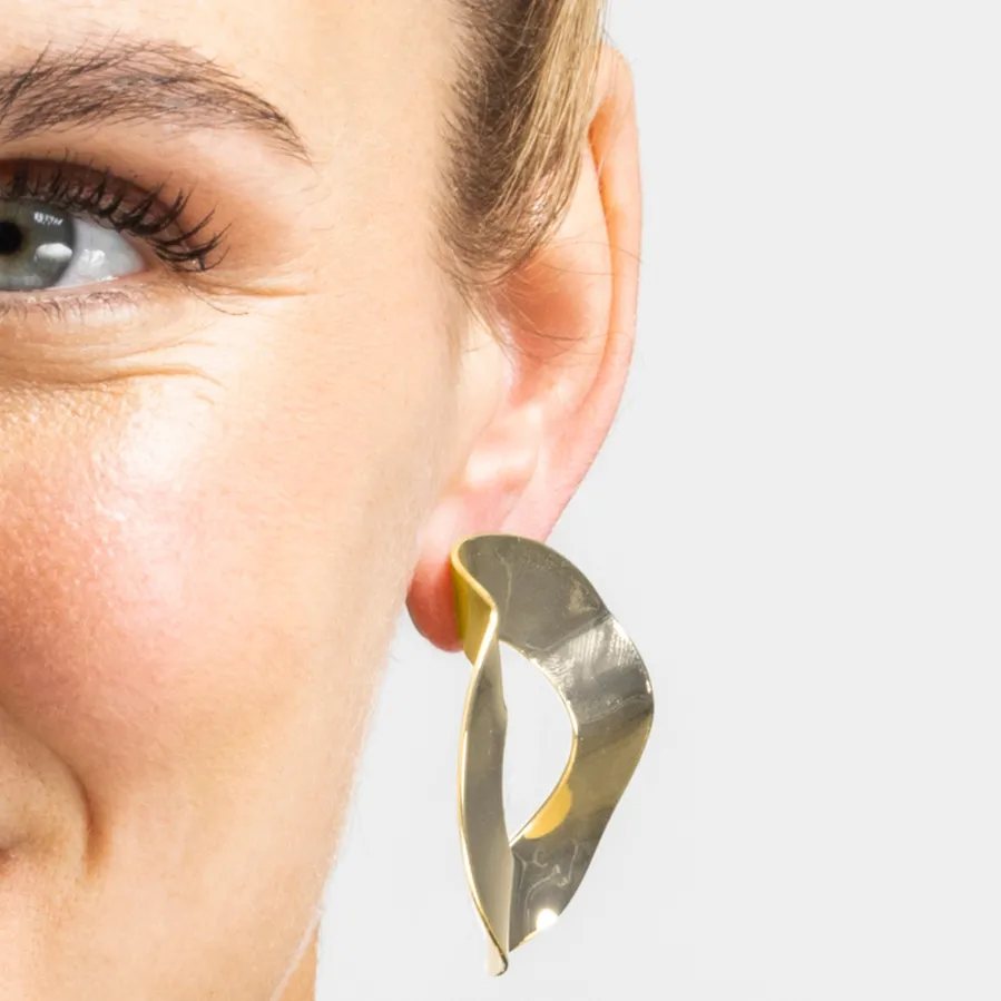 Pendientes acabado oro 18k - Shumi
