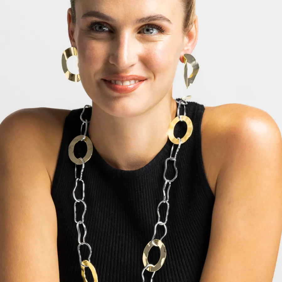Pendientes acabado oro 18k - Shumi
