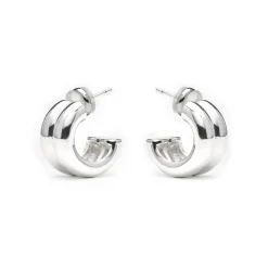 Pendientes acabado plata - Tudfu