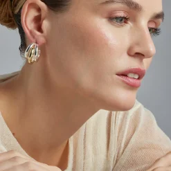 Pendientes acabado plata - Nove