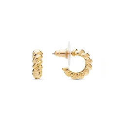 Pendientes acabados en oro amarillo 18K - Tomven