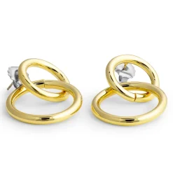 Pendientes acabados en oro amarillo 18K - Rada