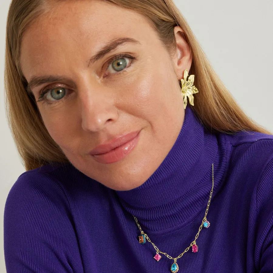 Pendientes acabados en oro amarillo 18K - Aucell
