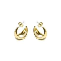Pendientes acabados en oro amarillo 18K - Elfay