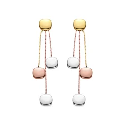 Pendientes acabados en oro amarillo 18K - Daphus