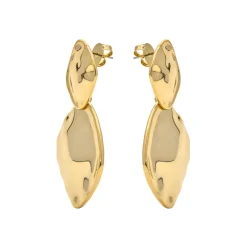 Pendientes acabados en oro amarillo 18K - Hamada