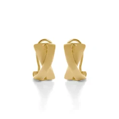 Pendientes acabados en oro amarillo 18K - Reina