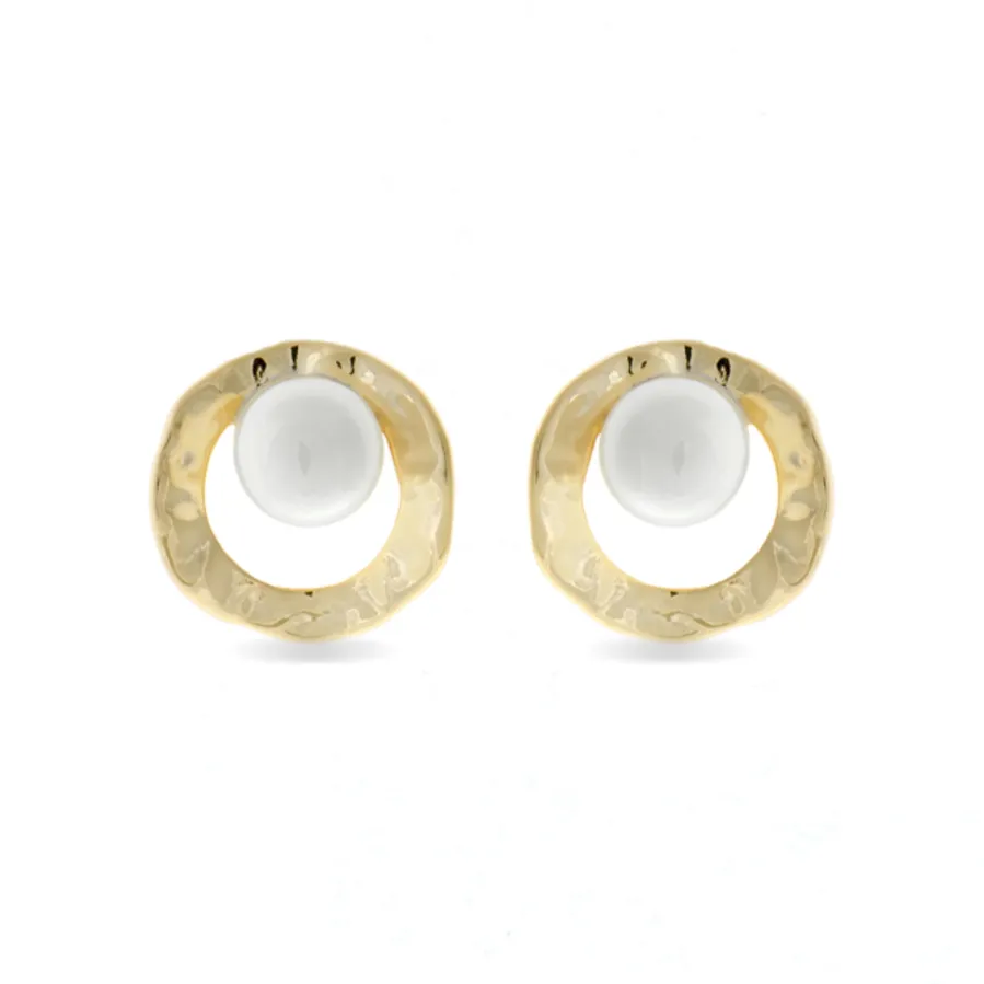 Pendientes acabados en oro amarillo 18K - Jaya