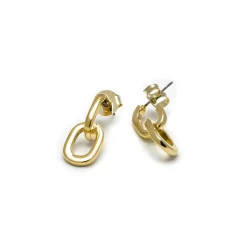 Pendientes acabados en oro amarillo 18K - Khihu