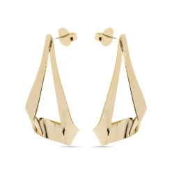 Pendientes acabados en oro amarillo 18K - Anaot
