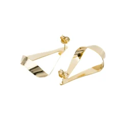 Pendientes acabados en oro amarillo 18K - Anaot
